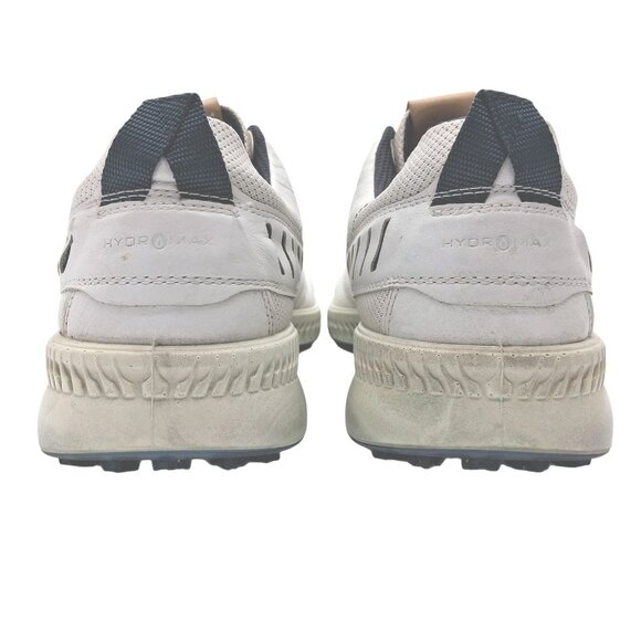 ECCO Golf Shoes HYDROMAX Mens 13-13.5 US EU 47 White Leather Spikeless Lace Up - Picture 5 of 9